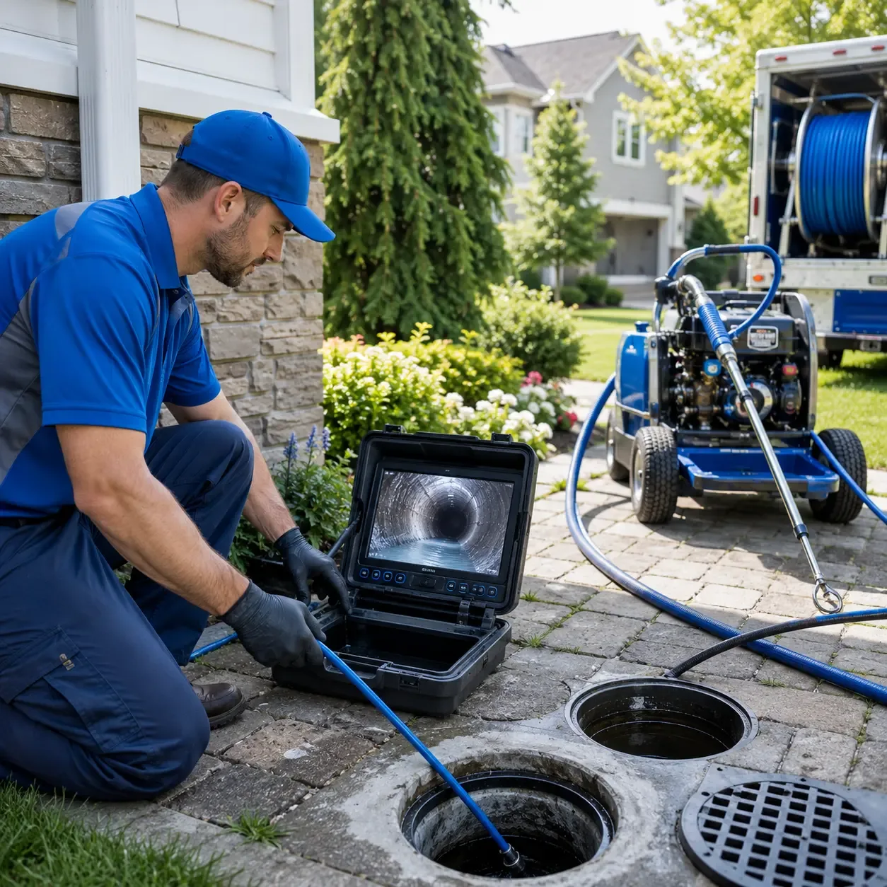 Outdoor drain cleaning professionals serving Lake City, PA